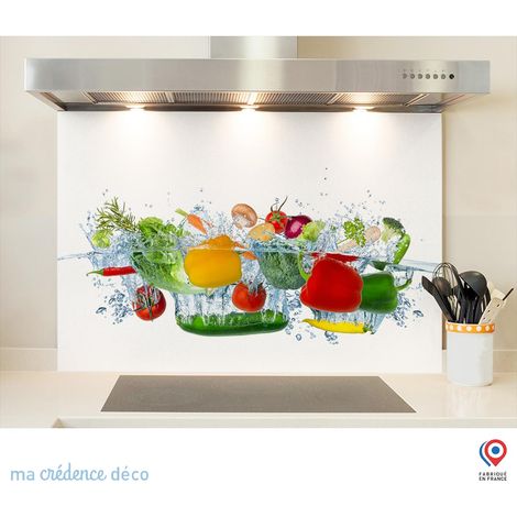 Fond de hotte : Bain de légumes 2 - Verre trempé - 90 cm - 60 cm (1/5)