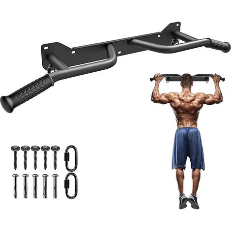 Pull Up Bar Doorway Wall Mounted Multi-Grip Strength Bar Resistance Band Hooks Heavy-Duty Multifunctional Chin Up Bar Home Gym Workout 39-Inch Wide 600 Lbs Capacity (1/5)