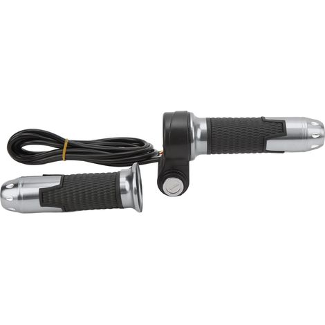 Poignée d'accélération universelle 12V-99V pour vélo et trottinette électrique, avec clés, couleur grise (1/5)
