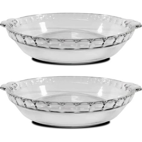 Lot 2 moule en verre fileté,plateau réfractaire,capacité 0.6 L-Longueur 20.2 x Profondeur 17.9 x Hauteur 3.9 cm-JUANIO (1/4)