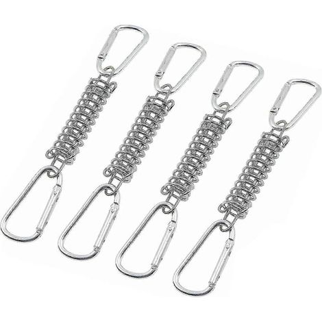 Markisenbefestigungsset (4-teilig): Spannfeder, Federschnalle aus Aluminiumlegierung, robustes Befestigungsset für Sonnensegel. (1/5)