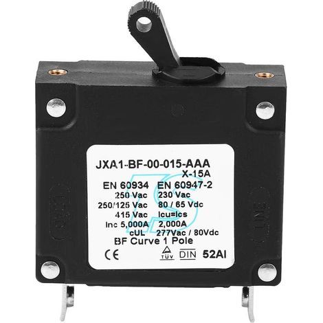 Disjoncteur, 15A / 20A / 25A / 30A Disjoncteur de voiture Protection de Court Circuit,DC/AC manuel Interrupteur à Bascule Interrupteur de Remise à Zéro Manuelle(15A). (1/5)