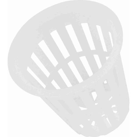 Lot de 10 paniers hydroponiques en plastique résistant et sûr pour la culture en jardin ou balcon (blanc) (1/5)