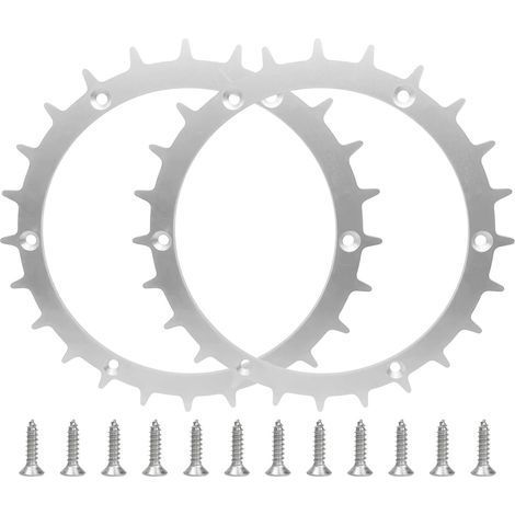 Pointes en acier inoxydable pour tondeuse à gazon Bosch Indego XS300 M700 S500 170 mm avec 12 vis, amélioration de la traction pour Bosch (1/5)