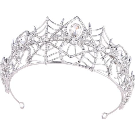 Accessoire de cheveux d ' Halloween orné avec de couronne Web, détails en pour les fêtes de cosplay et les tenues de photos, bandeau de couronne Web, accessoire de costume gothique, de de (1/5)