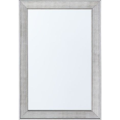Espejo de pared marrón 61 x 91 cm vertical salón dormitorio acabado elegante Bubry (1/5)