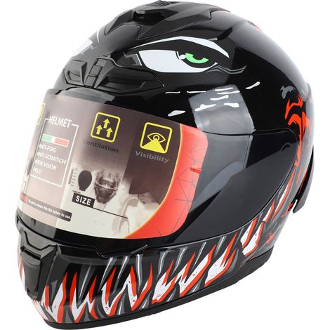 Casque de moto léger, ergonomique et confortable avec visière haute définition (1/5)
