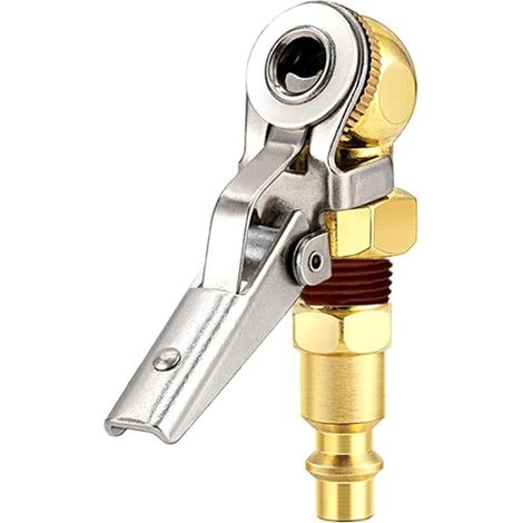 1/4" FNPT Brass Tire Valve Connector Locking Mandrel (1 (1/5)