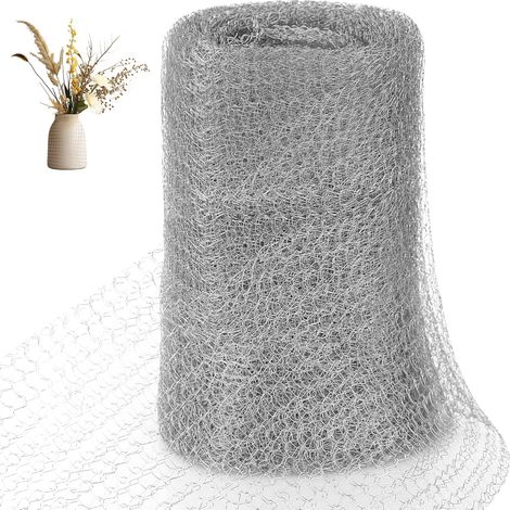 Grillage Anti Rongeur, 12Mx12.7CM Maille en Acier Inoxydable Filet de Treillis Métallique Contre Escargot Oiseaux Anti-Limaces Insectes Bloqueur pour Protection du Jardin