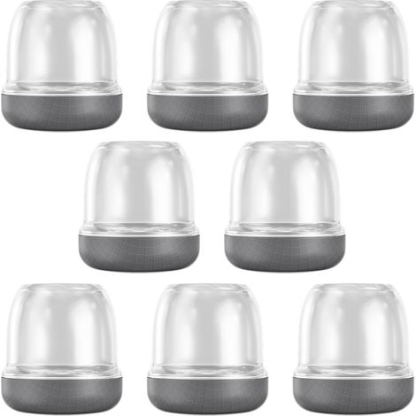 Lot de 8 housses de protection antidérapantes en caoutchouc pour pieds de chaise, convient à tous les types de matelas antidérapants (1/4)