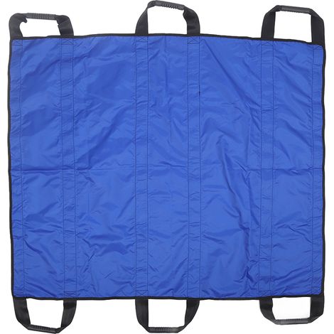 Alèse de positionnement imperméable à 6 poignées renforcées, lavable en machine - Bleu (1/5)