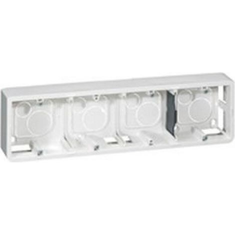 Legrand 080284 - Marco Mosaico Prog para Soporte ref. 802 54 - profundidad 40 mm - 10 o 4x2 mod horiz