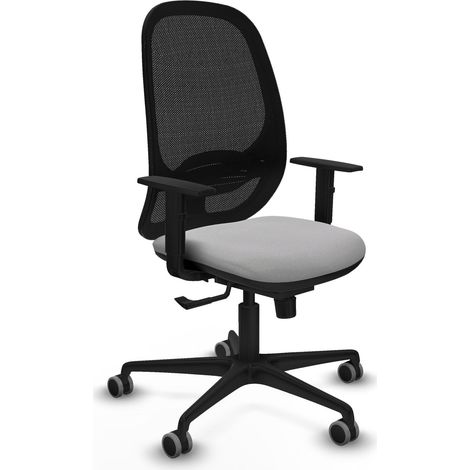 Silla de oficina piqueras y crespo Cilanco negro malla ergonómica (1/2)