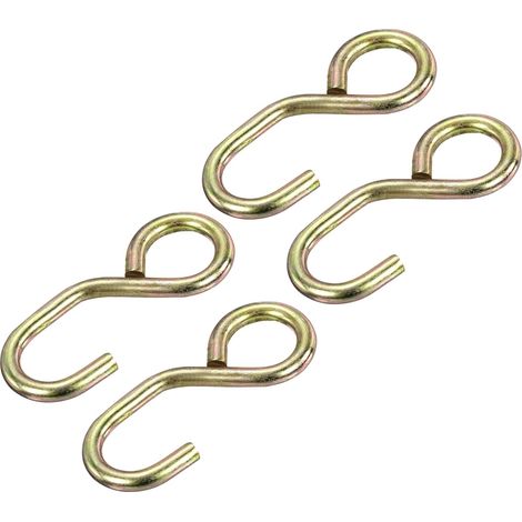 Paquet de 4 S Form Riemen Haken 25mm Haute Charge pour Remorque LKW (1/5)