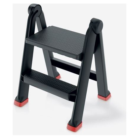Échelle d'atelier simple face - 0,6 m - Anthracite - Légère et sécurisée - 150 kg de charge (1/2)
