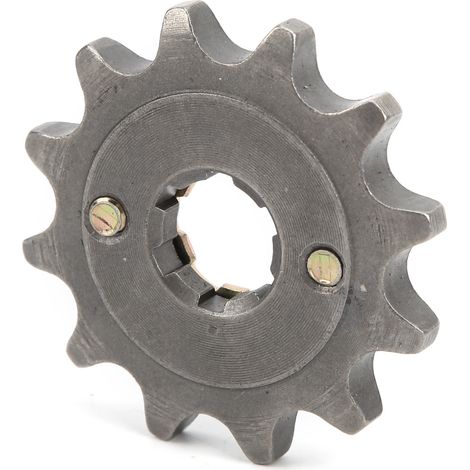Pignon avant de chaîne 530, arbre de 0,8 pouce, matériau en alliage de fer, convient aux motos, motos tout-terrain, quads, karts et motos à quatre roues. (1/5)