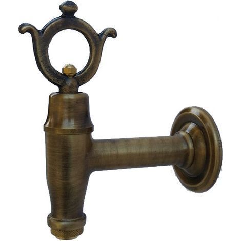 Robinet en laiton mod.272 pour fontaines murales de jardin pour extérieur maison 1/2 ''