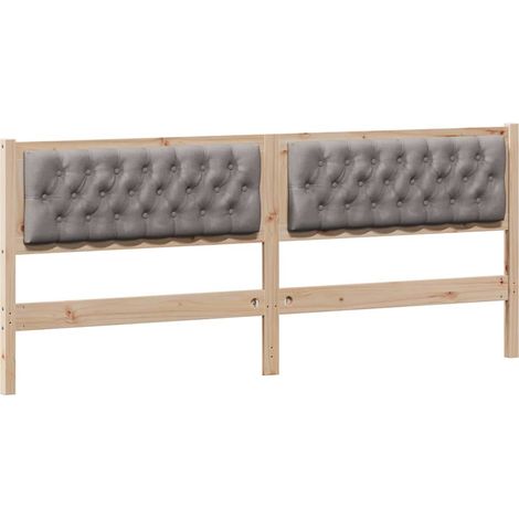 Maison Exclusive - Cabecero Otro Marrón y taupe 200 cm Madera mac (1/5)