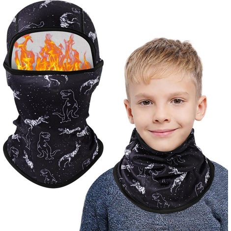 Masque d'hiver enfant dinosaure 2-8 ans, chaud et coupe-vent (1/5)