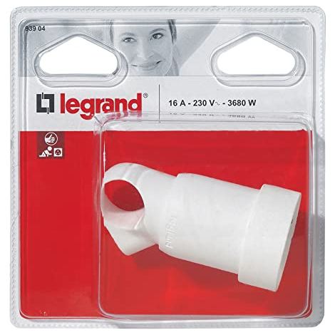 Fiche Femelle 2p+t Anneau Blanc Legrand Fiche électrique Femelle 2p+t Avec Anneau De Préhension - Legrand (1/2)