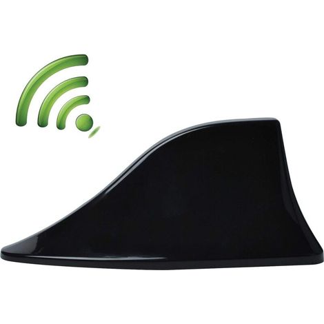Antenne de Voiture D'aileron de Requin, Antenne Radio Voiture Universelle Antenne Amplificateur avec Base Adhésive Étanche pour Auto SUV Camion Van par (1/5)