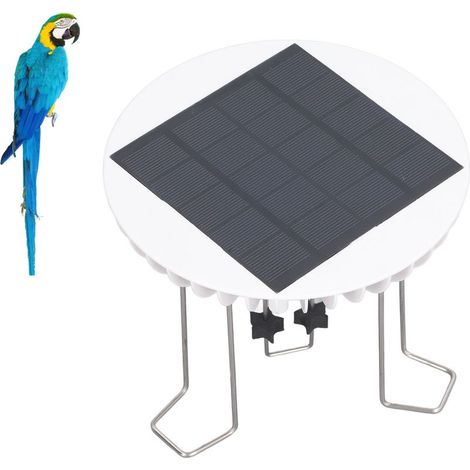 Moulin Solaire à Eau pour Bassin de Jardin et Bain d'Oiseaux Décoratif Quiet 5V 2W 18650 Lithium ABS Steel Agitateur Aquatique (1/5)