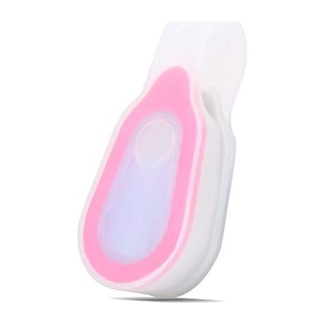 Lampe de Poche Mains Libres, Lumière de Sécurité Fixation de Sécurité pour Lampe de Poche en Silicone pour Eclairage de Nuit à LED avec Clip Rose (1/5)