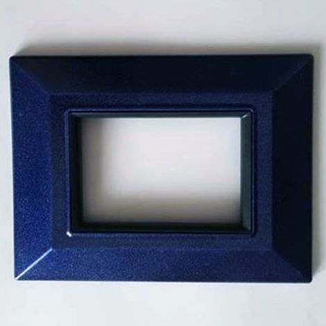Plaques Plaques Plaques Compatibles Pour Axolute Série Bticino Colorées Sq Bleu Métallisé