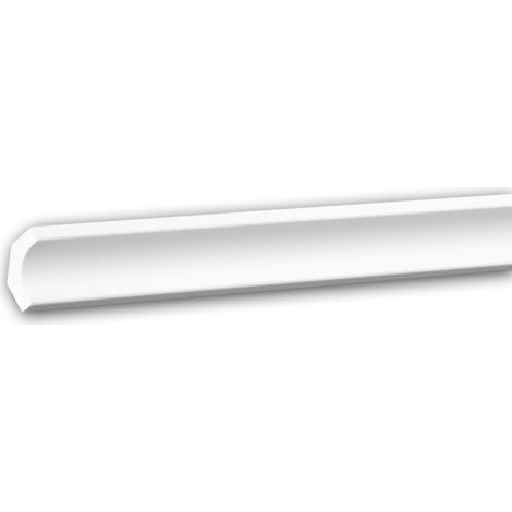 Cornisa 650154 Profhome Perfil de estuco Moldura decorativa diseño moderno blanco 2 m