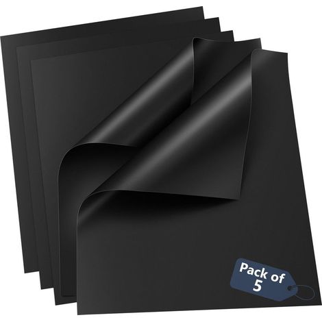 Homealexa Wiederverwendbare Grillmatten, 5er-Set, 40 x 33 cm, antihaftbeschichtet und wiederverwendbar, PFOA-frei, hitzebeständig bis 260 °C. (1/4)