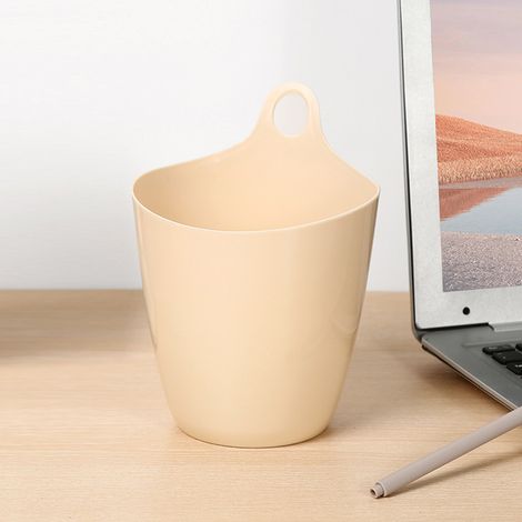 [Poubelle Suspendue] Mini Multifonctionnelle Écologique PP 60g Beige 12.5x16.7x7.7cm (1/5)