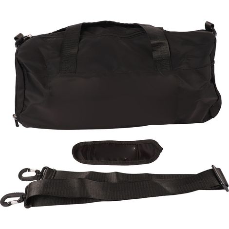 Sac de sport gym noir avec lettre sequins, séparation humide/sec, tissu Oxford respirant, sac de voyage rangement pour salle de sport (1/5)