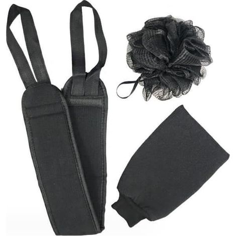 SABIR-Sangle de massage du dos et gants exfoliants - Massage du dos, gommage, douche spa pour hommes et femmes - Nettoyage en profondeur (1/2)