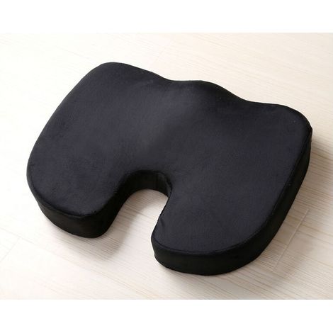 Cuscino in memory foam per sedia da ufficio, comodo cuscino ortopedico antiscivolo, cuscino per sciatica, sollievo dal dolore al coccige e alla schiena (1/4)