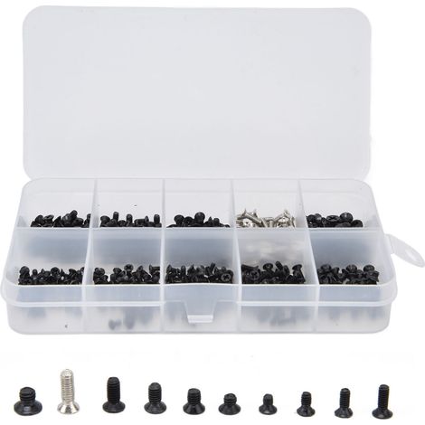 500 Vis en Acier Inoxydable pour Réparation d'Ordinateur Portable, Kit de Maintenance avec Vis Cruciformes (1/5)