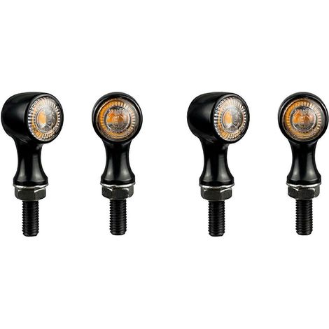 Lot de 4 feux clignotants LED pour moto, 12 V, feu arrière, indicateur de freinage pour feux de moto()