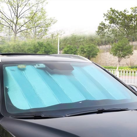 Pare-soleil de voiture Laser - Pare-soleil de voiture pliable universel - 140 x 70 cm (1/3)