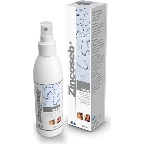 Fett -Zincoseb -Spray -Behandlung Dermatitis sowie Haut- und Katzenhautinfektionen, 200 ml