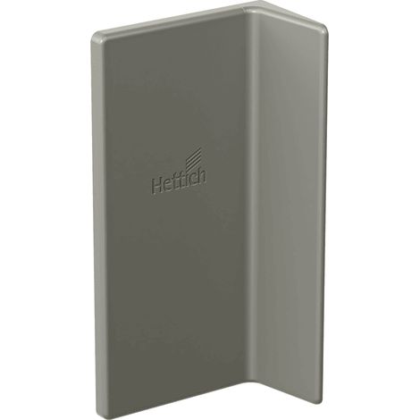 Hettich SAH 500 Abdeckkappe B 20mm Rueckwandversprung Kunststoff grau links