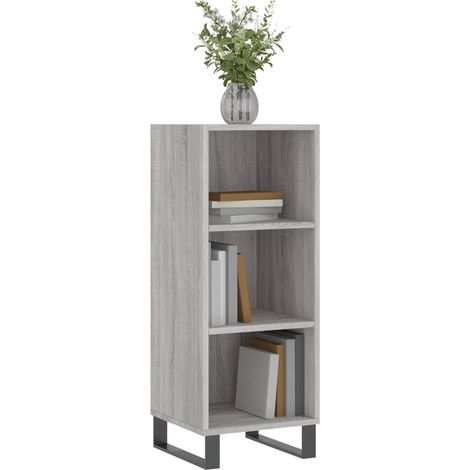 Buffet sonoma gris 34,5x32,5x90 bois d'ingénierie (1/5)