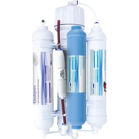 Système de filtre à eau portable osmose inverse pour aquarium 4 étages avec filtre DI-100GPD (1/5)