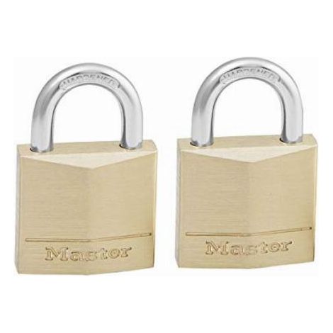 MASTER LOCK- CONFEZIONE 2 LUCCHETTI CONCHIAVI IN OTTONE MM 30