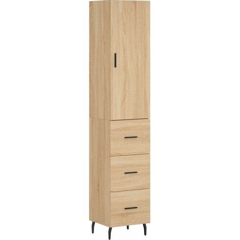 Aparador-cómoda-mueble-organizador-cocina-salón-salón-comedor-alto-Sonoma-345x34x180cm-madera-ingeniería-marrón-020033984