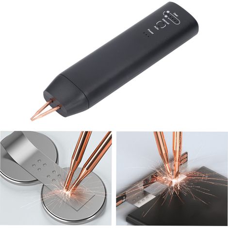 Machine de soudage par points portable H1 avec double mode manuel/automatique, 11 niveaux de puissance réglables, batterie au lithium, pour le soudage de feuilles de nickel (DIY), mini machine de soud (1/5)