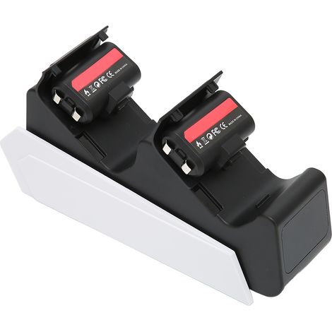 Station de charge double pour manette Xbox avec 2 batteries rechargeables de 1100 mAh