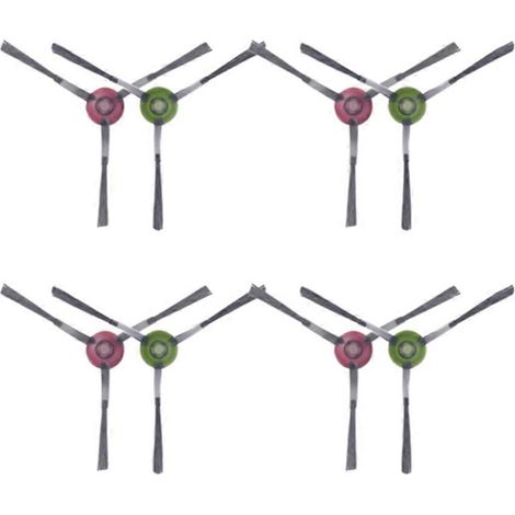 Lot de 8 brosses latérales pour Ecovacs Yeedi CC aspirateur robot de rechange pièce détachée (1/5)