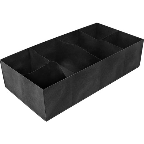 Bandeja rectangular para plantar, fabricada en fieltro tejido, con dimensiones de 60 × 120 × 30 cm o 90 × 180 × 30 cm, y 6 compartimentos (2 grandes y 4 pequeños) para adoquines. (1/4)