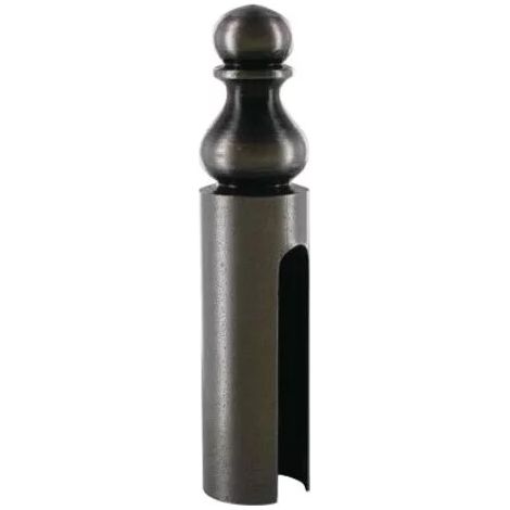 Cache-fiche et cache paumelle n°16 style Bouvet - Pour fiche Exacta ø 13 mm - Cémenté patiné argent