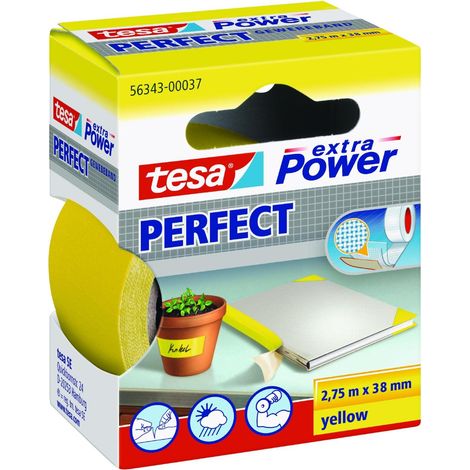 tesa PERFECT 56343-00037-03 Gewebeklebeband tesa® extra Power Gelb (L x B) 2.75 m x 38 mm 1 St.