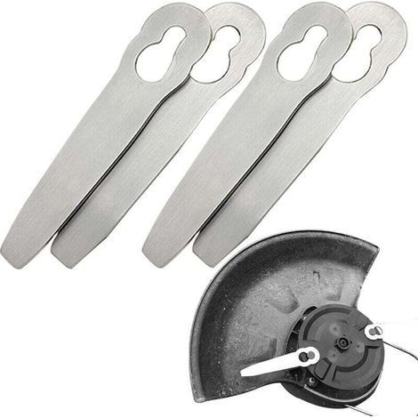 4 Ersatz-Metallmesser, kompatibel mit den Rasentrimmern PolyCut 2-2, PolyCut 3-2, FSA 45, D 57 und FSE 52 robust und unzerbrechlich. Schneidmesser. Zubehör für Rasentrimmer ohne... (1/4)